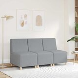  Modularna sofa bez naslona za ruke svijetlo siva 55 cm tkanina | shoptok.hr