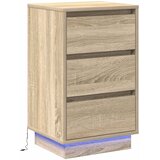  Noćni ormar s ladicama Umjetnički hrast 39 x 34,5 x 65 cm | shoptok.hr