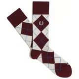 Dokolenke JACQUARD ARGYLE SOCK Bordo