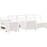  7-dijelni set vrtnih sofa bijeli od masivne borovine | shoptok.hr