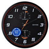 Widdop & Co. Rhythm - Zidni sat - Rhythm, Black Analog Thermometer Hygrometer | Eponuda.com