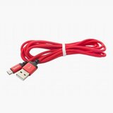 Hoco podatkovni kabel X14 Micro USB na USB 2m 2,1A rdeč pleten | Shoptok.si