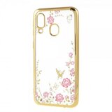 Nillkin silikonski ovitek z rožicami za samsung galaxy S20 G980 - zlat | Shoptok.si