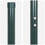  Stup za ogradu 12 kom. Zelena Čelik s praškastim premazom 210 cm | Shoptok.si