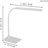 Eglo laroa stona lampa, /1, led, 4,5w, 550lm, s kvač. Na dodir, dimabilna bela 3E4VXZ6 | Eponuda.com
