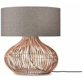 Good&Mojo Bež/u prirodnoj boji stolna lampa s tekstilnim sjenilom (visina 60 cm) Kalahari –
