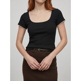 Sinsay Bluza s kratkim rukavima i dekorativnim perlicama | shoptok.hr