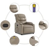  Masažni naslonjač od umjetne kože boja cappuccina | shoptok.hr