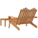  2-dijelna vrtna garnitura Adirondack od masivnog drva bagrema | shoptok.hr