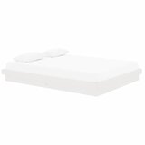  Okvir za krevet od masivne borovine bijeli 150 x 200 cm king | shoptok.hr