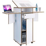 MID.YOU Stoječi Pult Salia L, Bela, Barva Hrasta | Shoptok.si
