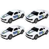  Policijski kamion šleper sa 4 policijska vozila - plavo/bijeli | Shoptok.si
