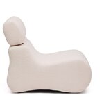 Kave Home Slonokoščen fotelj iz tkanine bouclé Club – | Shoptok.si