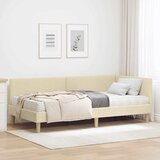  Kutni krevetni okvir s madracem Ostalo 2 pcs Krema tkanina | Eponuda.com