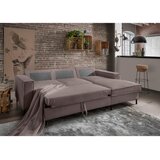 P & B KOTNA SEDEŽNA GARNITURA, rebrasti žamet sivorjava | Shoptok.si