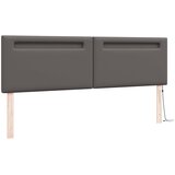  LED glava kreveta Siva 180 cm Lažna koža | shoptok.hr