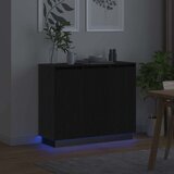  LED komoda Crni hrast 90 x 32 x 75 cm Konstruirano drvo | shoptok.hr