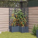  Vrtna saksija 3 pcs Svijetlo siva 80 x 80 x 143 cm Plastika | shoptok.hr