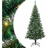 vidaXL Umjetna preddekorirana božićna jelka med 300 LED Zelena 180 cm, (5000074979) | Shoptok.si