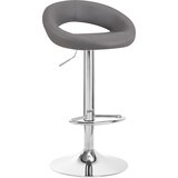 Shumee 4Rico QS-B10 eko barski stol, sivo usnje, (21388310) Cene