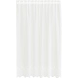  Čipkasta zavjesa sa zavjesama Bijelo 200 x 150 cm Poliester | shoptok.hr