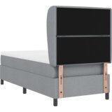  Kutna vzmetnica z vzmetnico Svetlo siva 90x190 cm Tkanina, (22083233) | Shoptok.si