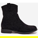 S. BARSKI Women's Flat Heel Ankle Boots with Openwork Pattern S.Barski | Eponuda.ba