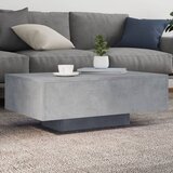 vidaXL Klubska mizica z LED lučmi betonsko siva 85x55x31 cm Cene