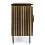 BIZZOTTO Crna/u prirodnoj boji komoda 160x80x40 cm Virat &amp;ndash; Slike