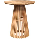 vidaXL vrtni stol za objedovanje Ø70x75 cm od tikovine | shoptok.hr