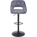 CARRYHOME BARSKI STOL, siva, črna | Shoptok.si