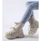 Gemre Beige insulated snow boots Aubine | Shoptok.si