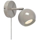Markslöjd Sivo-bež zidna lampa s utikačem Pop – Cijene