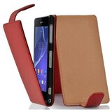 Cadorabo Ohišje, združljivo z Sony Xperia Z2 v rdeče sladkorno jabolko - Zaščitni ovitek v obliki flipa iz teksturiranega umetnega usnja, (20558955) | Shoptok.si