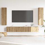  4-dijelni zidni TV ormarić Artisan hrast izrađen od drveta | shoptok.hr