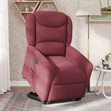  Električni naslonjač na podizanje od tkanine boja vina | shoptok.hr