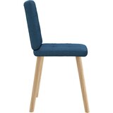 vidaXL Jedilni stoli 2 kosa modro blago | Shoptok.si