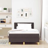  LED Box Spring Krevet Tamno smeđa 120 x 190 cm tkanina | Eponuda.ba