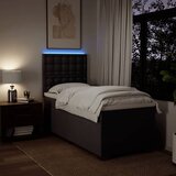  Krevet s oprugama i madracem tamnosmeđi 80x200 cm od tkanine | shoptok.hr