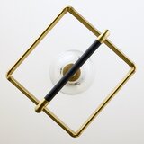Jupiter 2028 - visilica na sajli fiori 1xG9/10W/230V crna/zlatna/prozirna | Eponuda.com
