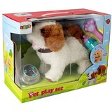  Battery-operated Plush Dog White in Brown Patched Accessories Sound | shoptok.hr
