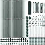  Zavareno žičano ogradno mreža s betonskom podlogom 100 x 1 m | shoptok.hr