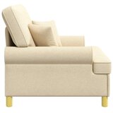  XXL fotelja s jastucima Krem Tkanina - Krem 85 cm | shoptok.hr