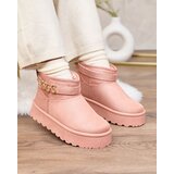 Resti Light brown women's shoes a'la snow boots with ornament Parisela Cene