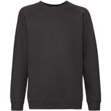 Fruit Of The Loom Czarna bluza dziecięca Raglan Sweat Cene