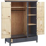  Trokrilni ormar Hill sivi 127 x 50 x 170 cm od masivne borovine | shoptok.hr