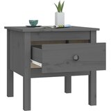  Bočni stolić sivi 50x50x49 cm od masivne borovine | shoptok.hr
