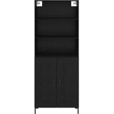  Highboard Crni hrast 69,5 x 34 x 180 cm Konstruirano drvo | shoptok.hr