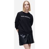 Karl Lagerfeld Elongated Logo Zebra Sweat 221W1815 999 | Shoptok.si