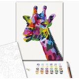  Slika za samostalno slikanje - Colourful Giraffe 40x50 | shoptok.hr
